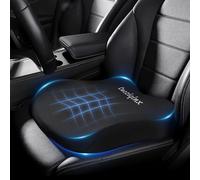 LUOZIQINX Cuscino del Sedile a Cuneo per Auto, Cuscino Auto Guidatore Rialzo in Memory Foam, Nero Cuscino Coccige Ortopedico Ergonomico per Sedile del Ufficio, Sedia a Rotelle, Autocarro