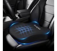 LUOZIQINX Cuscino Sedile Auto Guidatore per Adulti, Cuscino Auto Guidatore Rialzo Ergonomico, Cuscino a Cuneo Sedile Rialzato in Memory Foam per Altezza, Rialzo per Auto, Sedia da Ufficio