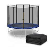 LUOZIQINX Rete di Sicurezza per Trampolino, ø 150 183 244 306 366 396 427 488 cm Rete di Ricambio per Trampolino 6/8/12 Pali, Rete di Protezione per Trampolini Elastici,488cm 12 Pali