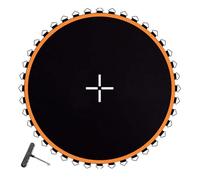 LUOZIQINX Tappeto Elastico di Ricambio per Trampolino, Tappeto Elastico Telo Ricambio, Trampolino Cuscino, Impermeabile, Resistente Raggi UV con Gancio A Molla,B,8ft/48buckles