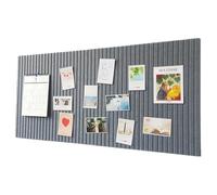 LUPATDY Bacheca Autoadesiva in Feltro, Bacheca in Sughero 60 x 40 cm, Lavagna in Sughero per Promemoria, 0,9 cm Spessore, Decorazione da Parete, Lavagna Pieghevole con Puntine, Grigi