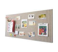 LUPATDY Bacheca Autoadesiva in Feltro, Bacheca in Sughero 60 x 40 cm, Lavagna in Sughero per Promemoria, 0,9 cm Spessore, Decorazione da Parete, Lavagna Pieghevole con Puntine, Cammello