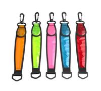 LUPATDY Ciondolo riflettente, luce lampeggiante a LED, 5 pezzi, luce da corsa con riflettori, cintura a LED, ricaricabile, regolabile, luce di sicurezza notturna, cintura da corsa