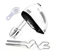LUPATDY Frullatore a mano elettrico, a 7 livelli, con funzione turbina, 300 W, con 2 fruste, 2 bastoncini, 2 separatori proteici, facile separazione di albume e impasto, lavabile in lavastoviglie