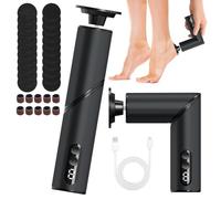 LUPATDY Pedicure Elettrico Professionale 2 in 1 Pieghevole, Set per Manicure e Pedicure con 30 Accessori, Rimuovi Calli e Lucida Unghie, 9 Velocità Regolabili, Senza Fili 8H Durata (Grigio)