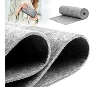 LUPATDY Rotoli Feltro Grigio Chiaro 40 cm x 250 cm, Spessore 3 mm, Tessuto Feltro Pannolenci Tinta Unita, per Borsa fai da te, Patchwork, Feltrini per Mobili Pesanti, Decorazione Artigianale