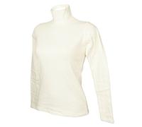 RAGNO Lupetto Donna Maglia Mezzo Collo Manica Lunga Caldo e soffice Cotone bio Articolo D274AZ BIO Cotton, 004 Avorio, L