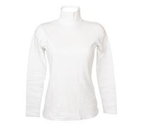 RAGNO Lupetto Donna Maglia Mezzo Collo Manica Lunga Caldo e soffice Cotone bio Articolo D274AZ BIO Cotton, 010 Bianco, M