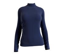 Lupetto Donna Manica lunga Blu in Caldo Cotone - Maglia lupetto donna a Collo Alto Avvolgente, Vestibilità Aderente e Confortevole per l’Inverno, Lupetto donna cotone Morbido e Traspirante - XL