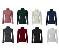 Lupetto eco viscosa Ragno elasticizzato caldo invernale collo alto vari colori