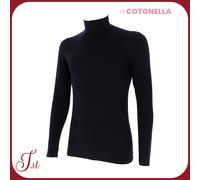 Lupetto Uomo Caldo Cotone Cotonella maglia Collo Alto invernale Garzata