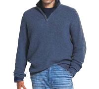 Lupetto Uomo Invernale Zip 1/4 Striscia Pullover Foderato in Pile Giacca in Maglia Maglione Maniche Lunghe Sweater Maglia Uomo Invernale Maglioni Uomo Firmati Maglioncino