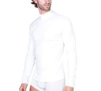 Lupetto Uomo Maglia Sottogiacca Manica Lunga Caldo Cotone Felpato a Collo Alto