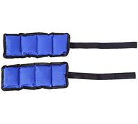 Lupex Shop - Coppia di Pesi per caviglie e polsi, 1 kg x2, sacco in sabbia regolabile con strappo, per allenamento palestra, running e fitness