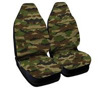 Lupex Shop Copri-sedili Auto Compatibili Smart Prima Serie Mimetico Verde | W450 | Set Coprisedili Coppia Anteriori | Accessori Auto Interno