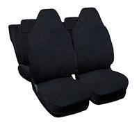 Lupex Shop Coprisedili auto compatibili per C1 prima serie dal 2005 al 2014 con poggiatesta integrato, Jeans Nero, Prodotto Made In Italy