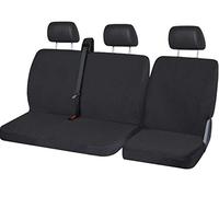 Lupex Shop Set Coprisedili Universali per Furgone 3 Posti misto Cotone poliestere, singolo + doppio, Cintura Alta, colore Nero