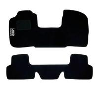 LUPEX SHOP - Tappetini Auto Compatibili Per Multipla | Tappeti Sagomati | In Moquette Nera | Logo Ricamato E Battitacco | Accessori Interni
