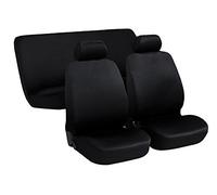 Lupex Shop Utilitaria_N Coprisedili Universali Per Auto Medio Piccole, Nero, Set Fodere Sedili Utilitaria Anteriori e Posteriori, in Poliestere, prodotto Made in Italy