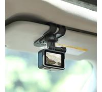 Lupholue Supporto per clip per visiera parasole per auto Supporto per clip a sgancio rapido Compatible with GoPro Hero 12, 11,10,9,8,7,6, Session, APEMAN, Xiaomi Yi, SJCAM, DJI, Insta 360