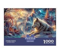 lupi Bianco Puzzle Impossible 1000Pcs Snow Mountain Decorazione Per La Casa. Giochi Rilassamento E Intelligence Per Adulti E Bambini Da 12 Anni 70x50cm/1000pcs