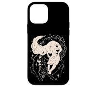 Lupi Celesti Costellazione Spirituale Cosmic Art Wolve Custodia per iPhone 12 mini