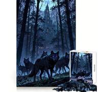 Lupi e un castello - Puzzle da 1000 pezzi per ragazzi - Evasione rilassante - Bordi nitidi - Regalo di Natale accogliente (38x26cm)