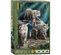 Lupi Famiglia Anne Stokes 1000pc Puzzle 680mm x 480mm Da Eurographics
