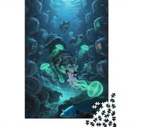 Lupi Puzzle Impossibili 1000 Pezzi Deep Sea Decorazione Per La Casa. Giochi Rilassamento E Intelligence Per Adulti E Ragazzi Da 14 Anni 1000pcs (75x50cm)