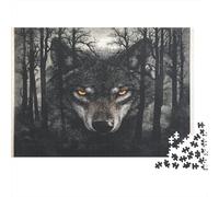 Lupi Puzzle Impossibili 1000 Pezzi Foresta misteriosa Decorazione Per La Casa. Rilassamento E Intelligence Per Adulti E Ragazzi Da 14 Anni 1000pcs (75x50cm)