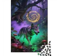 lupi Puzzle Impossibili 1000Pcs forestaa nebbiosa Decorazione Per La Casa. Giochi Rilassamento E Intelligence Per Adulti E Ragazzi Da 14 Anni 1000pcs (75x50cm)