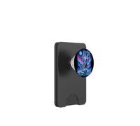 Lupi sotto l'Aurora e la Luna - Arte Fantasia PopSockets PopWallet per MagSafe