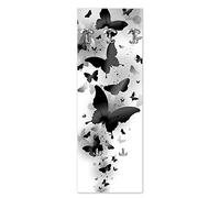 Lupia Appendiabiti da Parete 46x125 cm Black Butterflies, Nero/Grigio