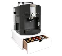 Lupia - Cassetto Porta Cialde Caffè e Porta Capsule 27x33x11 cm NEUTRO BIANCO, Contenitore Organizer per Caffè, Tè, Tisane Zucchero, Angolo Bar in Legno Antimacchia per casa e ufficio