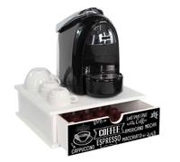 Lupia Contenitore Cassetto Porta Capsule e Cialde caffè Cassetto ORGANIZER White