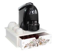Lupia Contenitore Cassetto Porta Capsule e Cialde caffè Cassetto ORGANIZER White