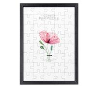 Lupia - Cornice per Puzzle Optical Black Nera da parete in Legno, protezione frontale in Acrilico Trasparente, Adatta e Compatibile con Formati Vari di dimensioni, pezzi e tessere 60x80 cm