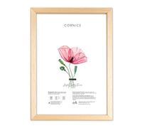 Lupia - Cornice portafoto in Legno da Parete Kronos Naturale, per Stampe, pergamene diplomi, Poster, Quadri Moderni 50x70 cm