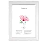 Lupia - Cornice portafoto in Legno da Parete Rainbow White Bianca, per Foto, Stampe artistiche, Poster, Quadri Moderni 70x100 cm