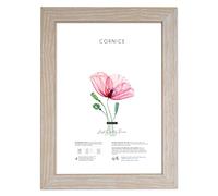 Lupia - Cornice portafoto in Legno da Parete Shabby Chic Beige Avorio, per Foto, Stampe artistiche, Poster, Quadri Moderni 50x70 cm