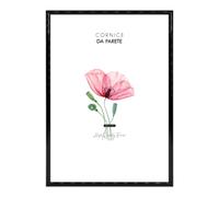 Lupia - Cornice portafoto in plastica PERFECT NERA da parete o da tavolo