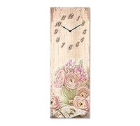Lupia Orologio Da Parete 30x80 cm modello Romantic Lyrics decorativo in legno con stampa in alta qualità