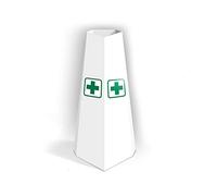 Lupia Piantana Porta Dispenser indicata per detergenti - Gel - igienizzanti in Alluminio per Interno ed Esterno