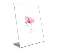 Lupia Portafoto Acrilico Trasparente KRYSTAL 15x20 cm Verticale da Tavolo - Portadocumenti, Porta Menu, Porta Avvisi - Espositore versatile - Made in Italy