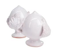 Lupia PUMO Bianco Salentino Chiuso New Decorazione in Ceramica tipica pugliese Piccolo H 9 cm