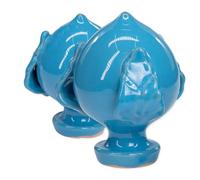 Lupia PUMO colorato BLU Salentino Chiuso NEW decorazione in ceramica tipica pugliese Piccolo H 9 cm