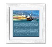 Lupia - Quadro mattonella Ceramica Modern White 29x29 cm con significato del nome Davide