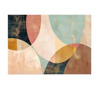 Lupia - Quadro moderno Canvas Prime ABSTRACT STYLE 2 50x70 cm, Stampa su Tela effetto dipinto geometrico astratto Pennellate tridimensionale, Telaio in Legno, per soggiorno camera da letto ufficio