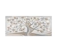 Lupia - Quadro Moderno Canvas Prime AMORE e famiglia Stampa su Tela 38x90 cm, tema albero della vita con testo decorativo, Arte Digitale Alta Risoluzione da Parete per Casa, capezzale