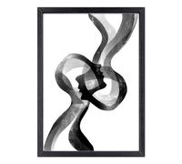 Lupia - Quadro Moderno in legno mdf con Cornice OPTICAL in Legno Sottile Nera LINKED SOULS 52x72 cm, Poster con Frasi motivazionali, decorazione arredo Casa, Ufficio, Regalo, Pronto da Appendere